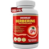 Premium Pure Berberine Supplements 1200mg Capsules-Top Choice Powerful Berberine Hcl For Weight Loss-Lower Cholesterol & Sugar, PCOS & Immune Support Stabilizer-AMPK Metabolic Activator