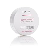 Sonage Glow To Go Glycolic Acid Peel Pads, Exfoliating and Rejuvenating AHA Pads, For Oily, Combination or Blemish Prone Skin, Natural Ingredients, Alcohol-free, 30 Pads