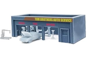 Outland Models Railway Scenery Auto Service Shop & Accessories 1:160 N Scale