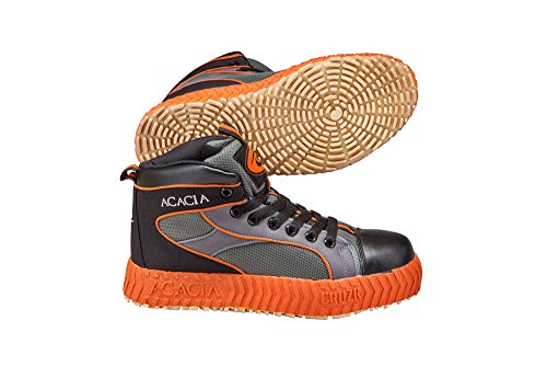ACACIA Cruzr Broomball Shoes, Black/Gray/Orange, 11 in Oman