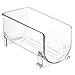 mDesign Plastic Free-Standing Wine Set Rack Storage Organizer for Kitchen Countertops, Pantry Cabinet, Fridge Organization - Holds Water Bottle and Alcohol Bottles - 8 Pack - Clear