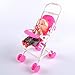 Stebcece New Assembly Pink Baby Stroller Trolley Nursery Furniture Toys For Barbie Doll