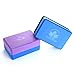 Yoga Block - High Density EVA Foam Bi-Color Exercise Block - Instantly Support and Improve Your Poses and Flexibility - Lightweight Versatile Fitness and Balance Odor Free Brick