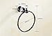 AUSWIND Antique Black Crystal Towel Ring Solid Brass Wall Mounted Bathroom Hardware HZ4