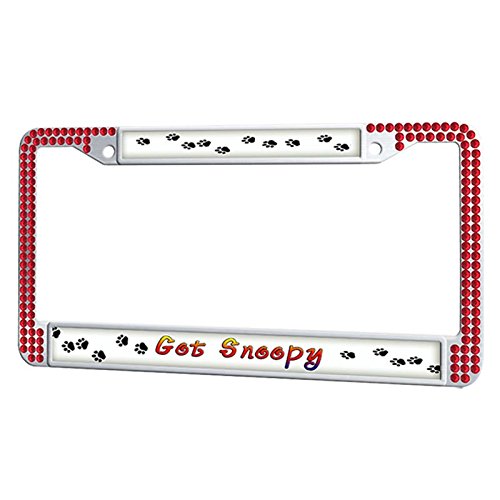 Compare price to snoopy license plate frame