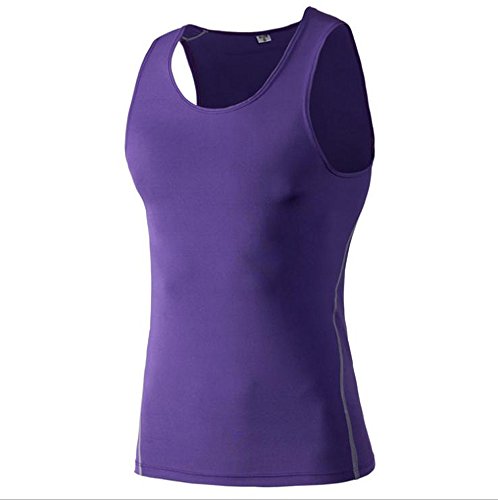 Kingswell Men's Tank Tops Quick Dry Fitness Athletic Running Vest For Gym Fitness Compression Vests