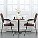 Giantex 2 PCS Reception Chair PU Leather Office Executive Ergonomic Guest Meeting Chair (Brown)