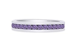 AFFY Round Shape Simulated Alexandrite Full