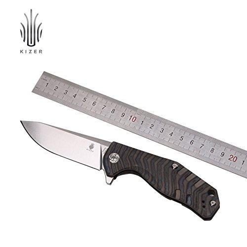 KIZER Knives Ki4461A1 Tactical Folding Knife Pocket Hunting Rescue Tool - EDC Outdoor Survival Camping Knife
