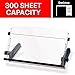 3M Adjustable Document Copy Holder, In-line with Monitor Minimizing Head and Neck Movement, 300 Sheet Capacity Holds Sheets to Books, Elastic Line Guide Keeps Pages Open, 18