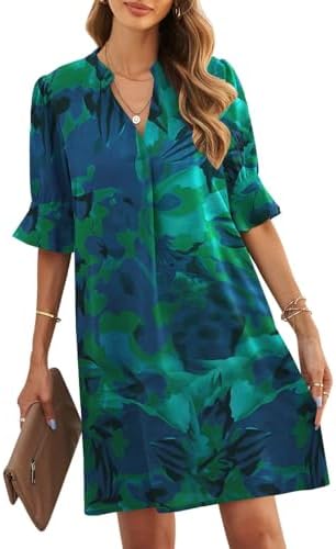 linen shirt dress amazon Fronage Women's Casual Cotton Linen Shirt Dress Button Down 1/2 Long Sleeve  Lapel V Neck Summer Beach Midi Dresses with Pockets Black, S at Amazon  Women's Clothing store