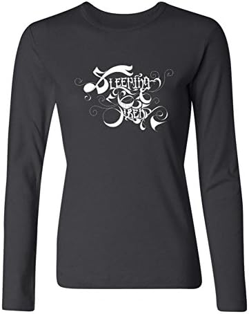 YLINMY Women's Sleeping With Sirens Logo Long Sleeve T-shirt Size L Black