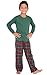 PajamaGram Red and Green Plaid Matching Family Christmas Pajamas Green Women 's Small / 4-6