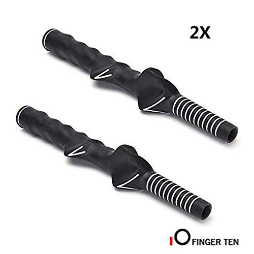 image for FINGER TEN Golf Swing Grip Trainers Practice Tool Aid Value 2 Pack, Qu