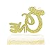 One Year Old Cake Topper - First Birthday Cake Topper One Gold Glitter Letter Cake Topper Rose Bow - 1st Anniversary Smash Cake Topper Boy One Topper First Birthday Party Supplies