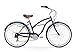 sixthreezero Women's 7 Speed 26-Inch Beach Cruiser Bicycle, Classic Dark Blue w/ Brown Seat/Grips