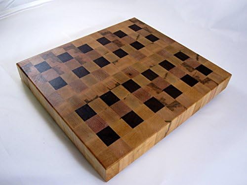 Walnut &amp; Hard Maple End Grain Cutting Board #53 (ready to ship)