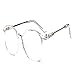 Vintage Retro Round Glasses Frame For Women Nerd Eyeglasses Frames Men Clear Fake Glasses Eyewear Oculos Optical Frame (Clear)