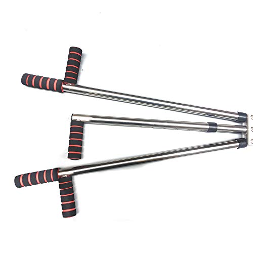 DOMINTY 3 Bar Leg Stretcher Leg Split Extension Device Stainless Steel Leg Support Yoga Exercise Martial Arts Gym Flexibility Training Machine-Sports Fitness Wellness