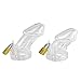 Lock Your Man Up!male Chastity Device Anti-masturbate Bird Cage,transparent,6000s