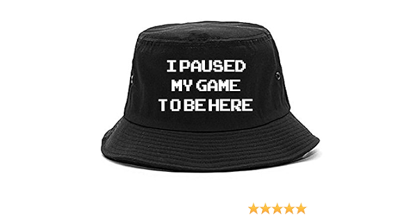 Gamer Mens Bucket Hat Black at Amazon 