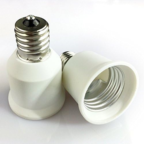 E17 to E26/E27 Adapters Converts E17 to E27 Light Bulb Standard Base Fixture E17 to E26 Standard Screw-in Bulb Socket Splitter 6pcs