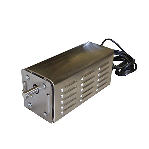 Smoke Daddy Inc. Heavy-Duty Stainless Steel Spit Rotisserie Motor- Up to 125lbs