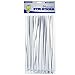 SUMPRI 7 Inch Swizzle Sticks -24, Durable Stir sticks -Round Top, Long & Reusable Plastic Sticks (Transparent Cristal) -For Hot And Cold Drinks, Beverages Or Cocktails