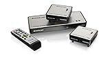 IOGEAR Long Range Wireless 5x2 HDMI Matrix PRO with 1 Additional Receiver, GWHDMS52MBK2