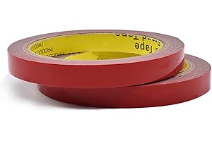 AMLITS 3M (10 FT) Double Sided Tape, 10 FT Length x 0.4 Inch Width, Heavy Duty Foam Tape, Industrial Waterproof Mounting Tape for LED Strip Lights, Office Decor, Home Decor and Car Decor