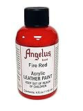 Angelus Leather Paint 4oz-Fire Red (Original Version)