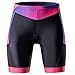 MY KILOMETRE Womens Triathlon Shorts 8” Inseam Tri Shorts with Side Pockets Adjustable Drawstring