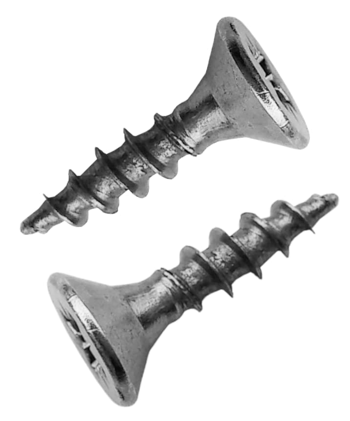 LLB 10mm screws M3 Self-Tapping Wood Screw Zinc Plated Box of 250pcs Small Silver Long 10mm x 3.5mm (0.40"x0.14")