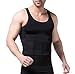 Lobeve Mens Muscle Shirt Slimming Body Shaper Vest Undershirt T-shirt(Black) Med