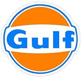 Gulf Gas Station Vintage Drag Racing sticker decal