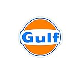 Gulf Gas Station Vintage Drag Racing sticker decal