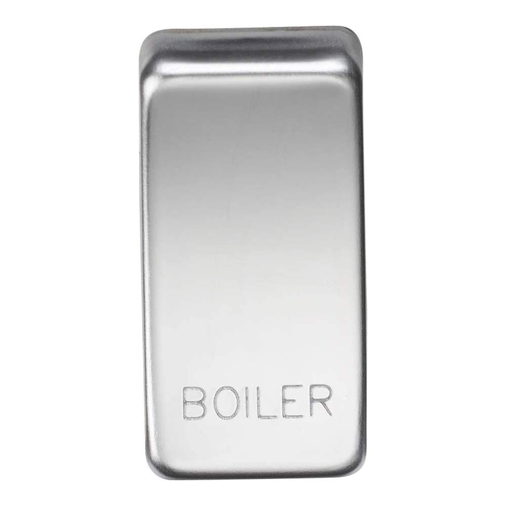 Switch Cover "Marked Boiler" - Polished Chrome