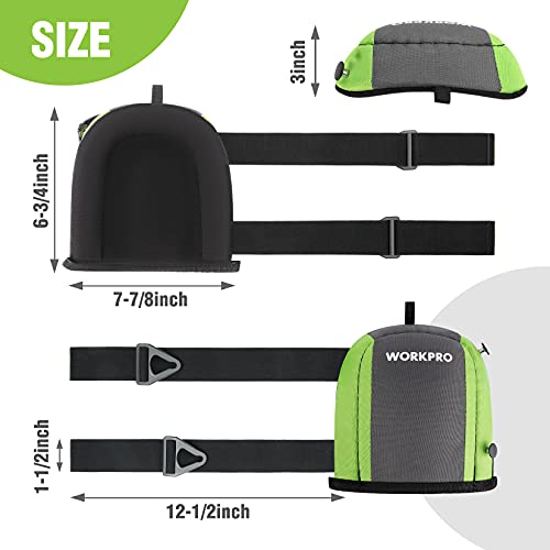 WORKPRO Garden Knee Pads, Flooring Kneepads with Foam Padding, Comfortable Kneeling Cushion for Gardening, House Cleaning, Construction Work