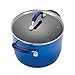 Rachael Ray Brights Nonstick Cookware Pots and Pans Set, 10 Piece, Blue Gradient