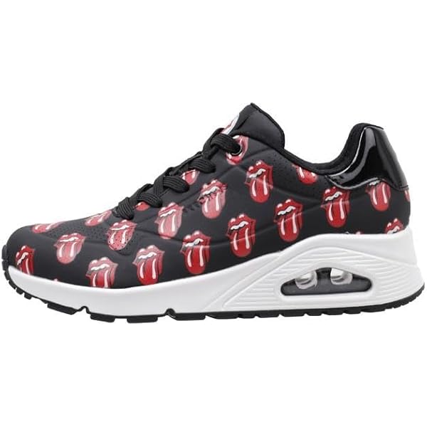 ◆ PEAK◆LANDER SNEAKERS ランダースニーカー 23~28cm Amazon.com | Skechers Women's X Uno Rolling Stones Black/Red