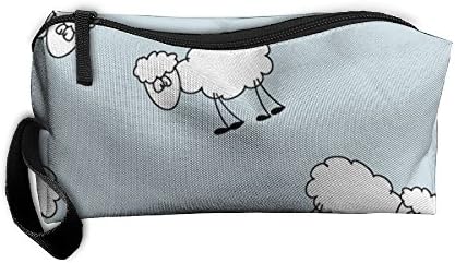 Cartoon Characters Cow Pattern Makeup Bag Calico Girl Women Travel Portable Cosmetic Bag Sewing Kit Stationery Bags Fashion Storage Pouch Bag Multi-function Bag