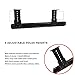 FRMSAET Heavy Duty 12/14/16/18 inches Thickness Steel Construction Ball Bearing Keyboard Slides Keyboard Drawer Slides Tray Accessories Cabinet Furniture Hardware Rails (18 inches, Black)
