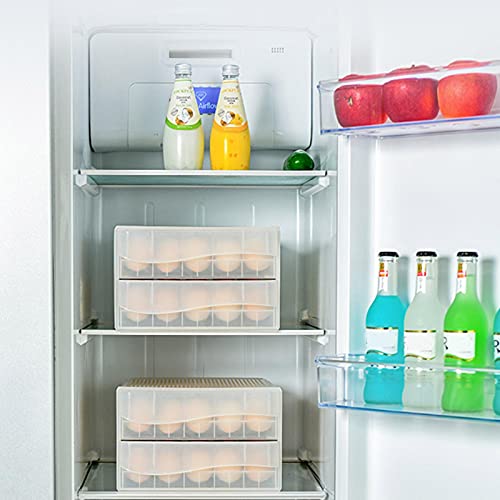 Eierbox 2 Zellen/60 Eier, Eier Aufbewahrungsbox Kühlschrank Eierhalter Aus PP Kunststoff, Tragbar Eierbehälter Für Kühlschrank, Eier Fall Ei Aufbewahrungsbox Container Eierbecher – Bild 6