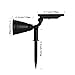 T-SUN 4 LED Solar Spotlights Outdoor Auto ON/OFF & Adjustable Waterproof IP65 Solar Powered Security Wall Light for Garden, Patio, Garage, Stairs, Pool Area (RGB)