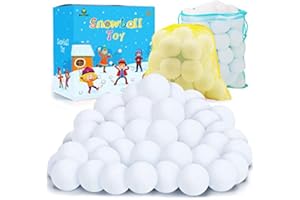 beetoy Fake Snowballs for Kids Indoor48 Pack,Soft Snowball Indoor Snowball Fight Set,Snow Toy Balls for Kids Indoor,Christmas Decorations Indoor Family Games