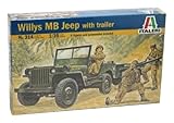 Italeri Models Willys Jeep and Trailer Kit