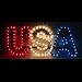 Direct-Lighting USA Letter incadescent Rope Light Red White Blue USA Letter Decoration Small