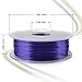 AMOLEN PLA 3D Printer Filament, 1.75mm, Purple Silk 1 kg Spool, Includes Sample Glow in The Dark Blue Filament