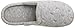 Isotoner Women's Terry Embroidered Scalloped Clog, Heather Grey, 9.5/10