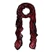 TrendsBlue Premium Unique Long Paisley Floral Scarf Wrap, Burgundy